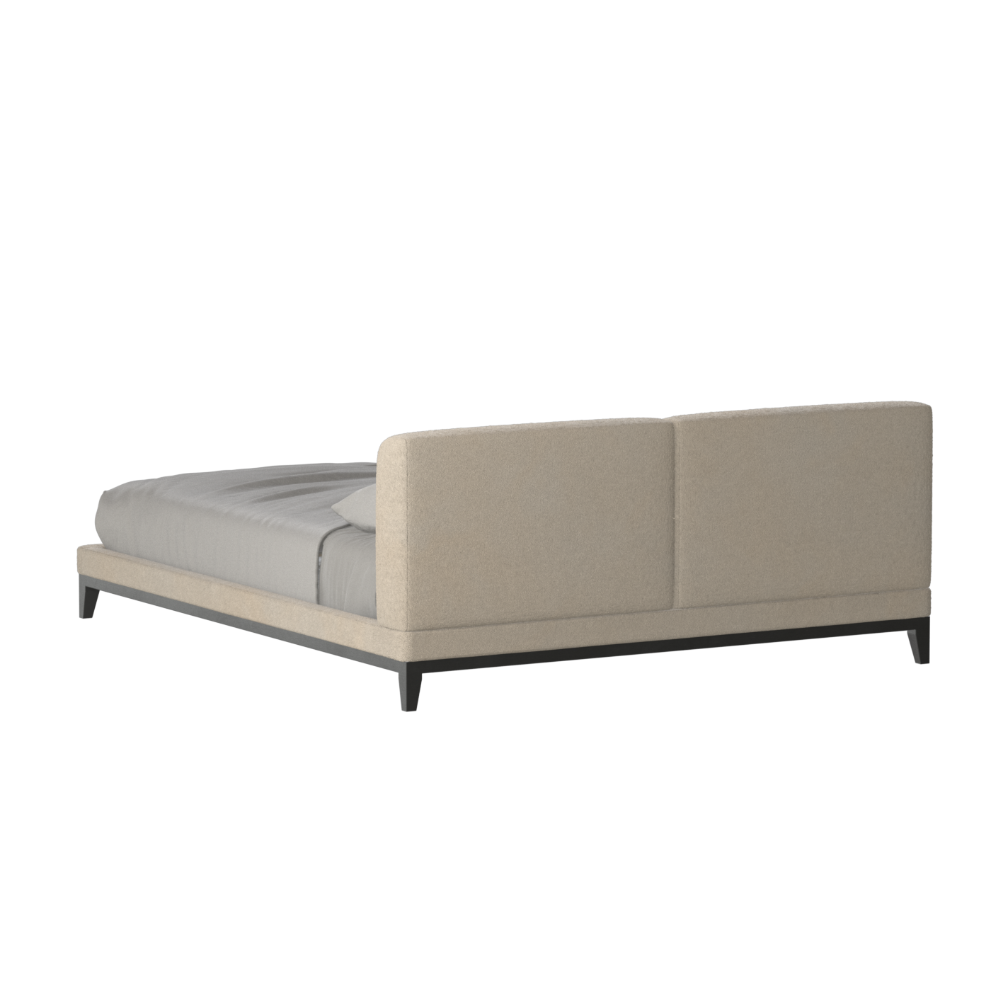 Infinity Upholstered Double Bed with Elegant Headboard