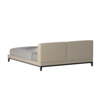 Infinity Upholstered Double Bed with Elegant Headboard