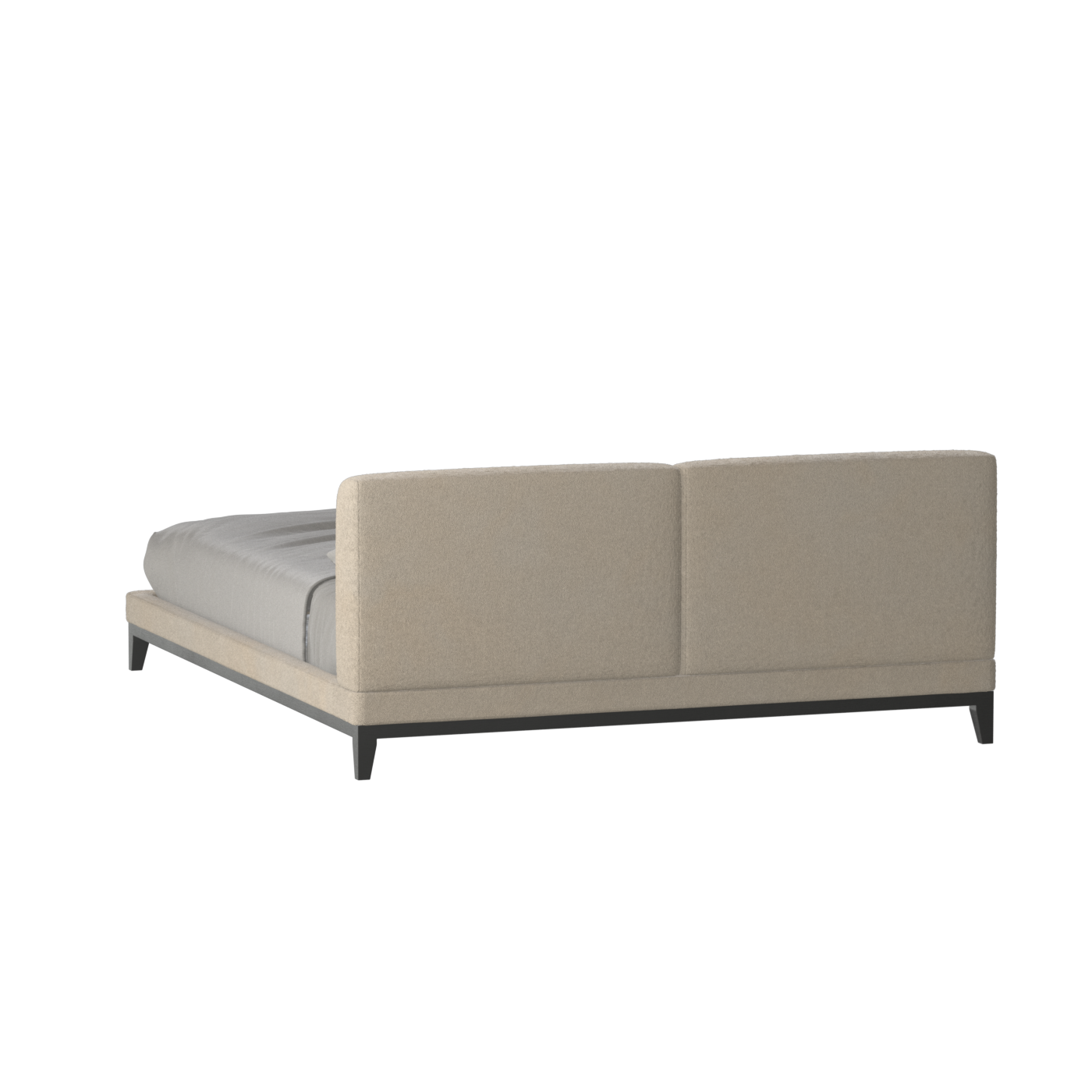 Infinity Upholstered Double Bed with Elegant Headboard