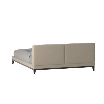 Infinity Upholstered Double Bed with Elegant Headboard