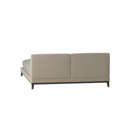 Infinity Upholstered Double Bed with Elegant Headboard
