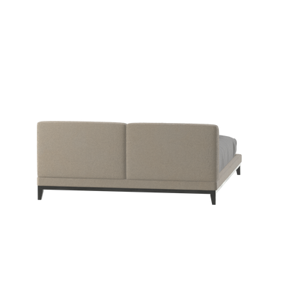 Infinity Upholstered Double Bed with Elegant Headboard