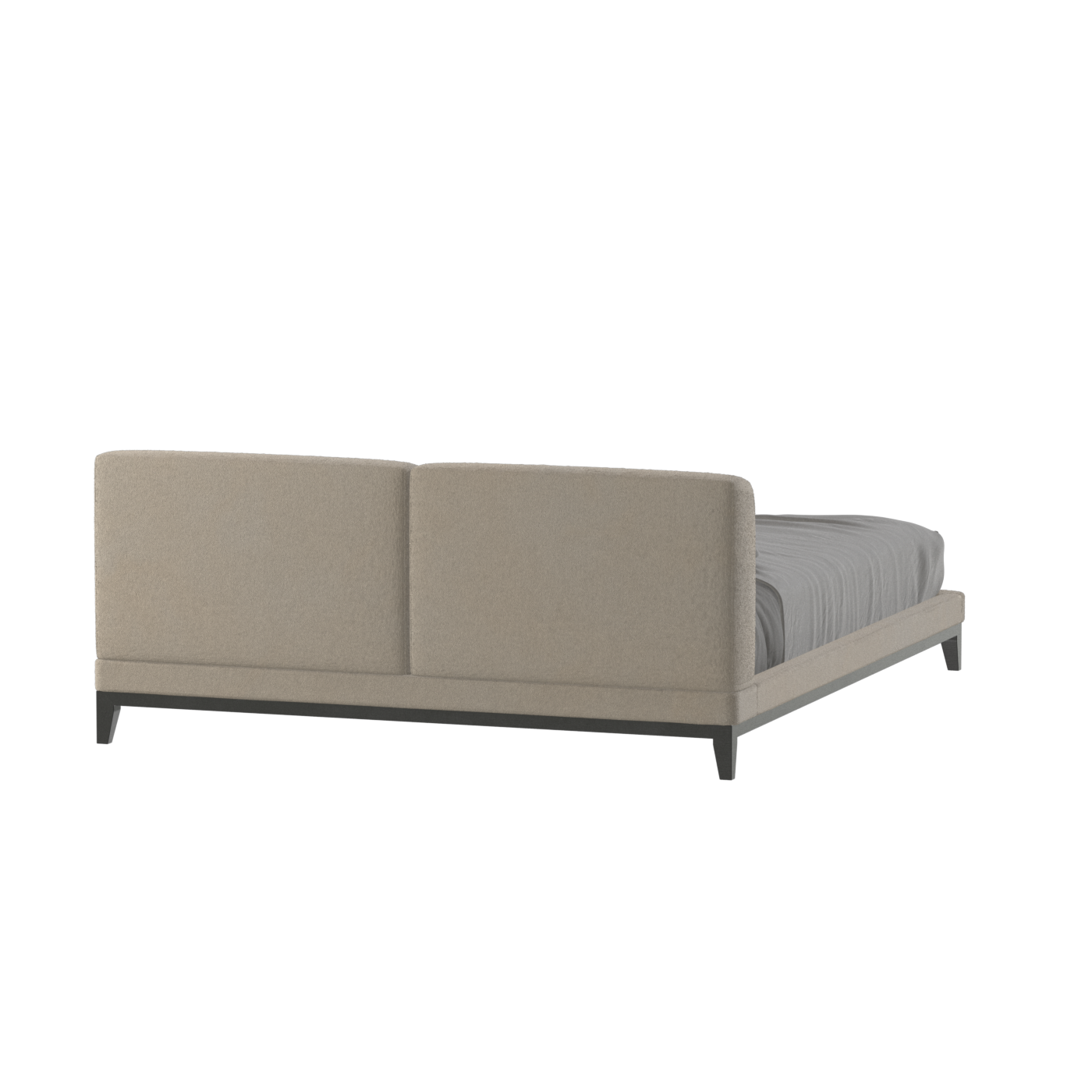 Infinity Upholstered Double Bed with Elegant Headboard