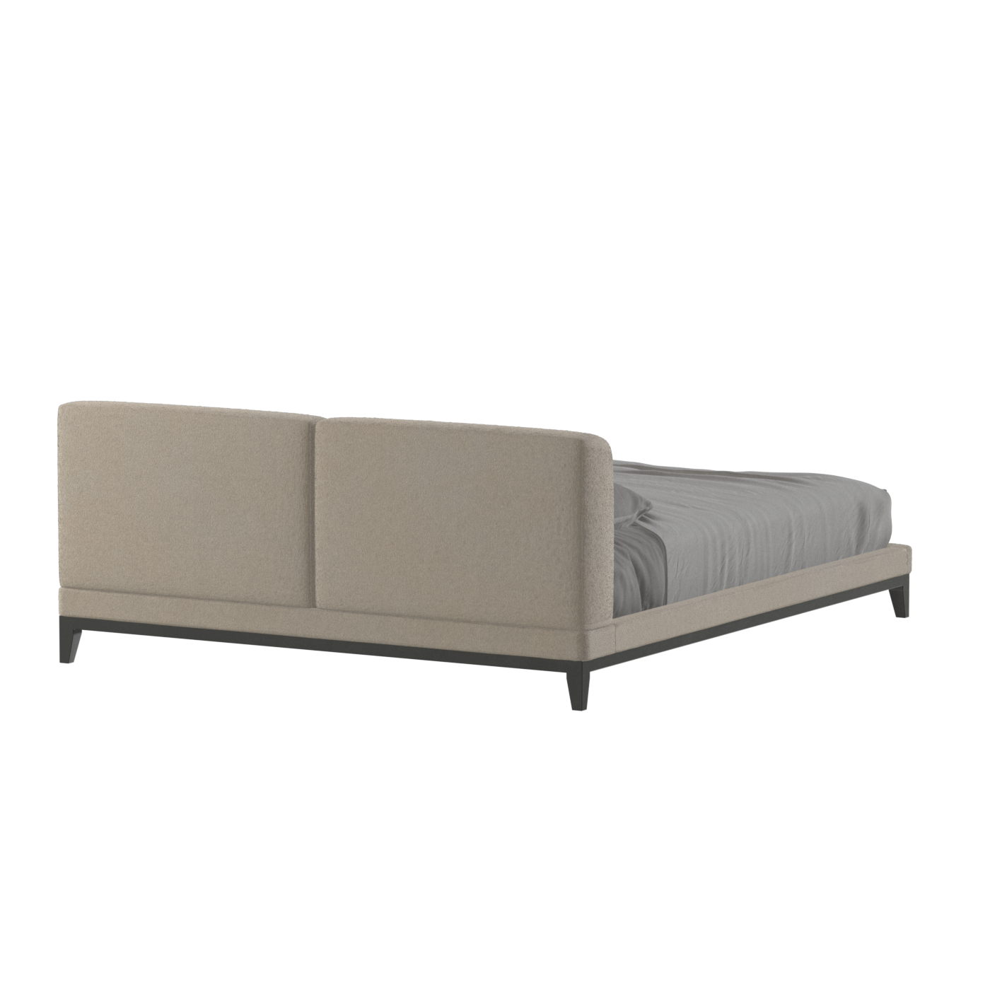 Infinity Upholstered Double Bed with Elegant Headboard