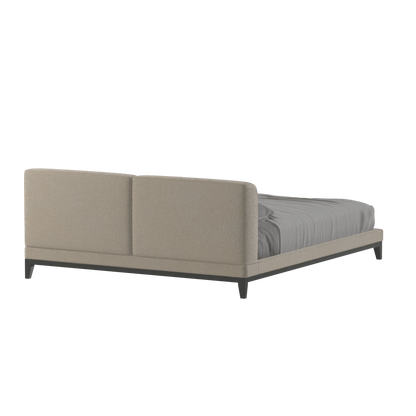 Infinity Upholstered Double Bed with Elegant Headboard