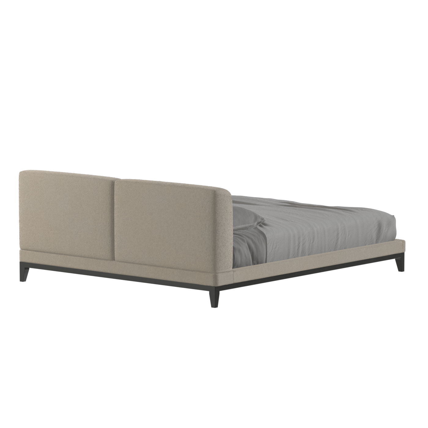 Infinity Upholstered Double Bed with Elegant Headboard