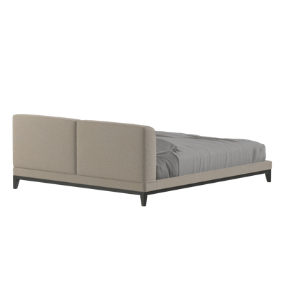 Infinity Upholstered Double Bed with Elegant Headboard