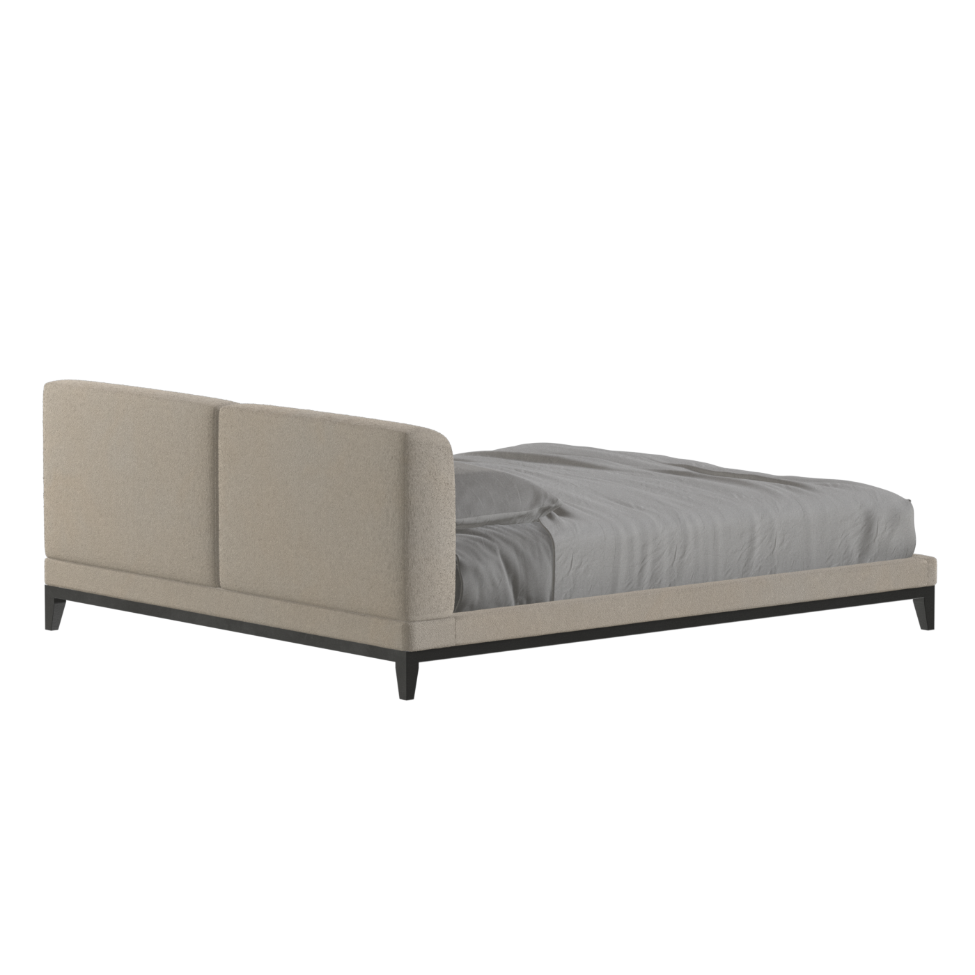 Infinity Upholstered Double Bed with Elegant Headboard