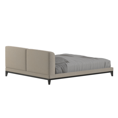 Infinity Upholstered Double Bed with Elegant Headboard