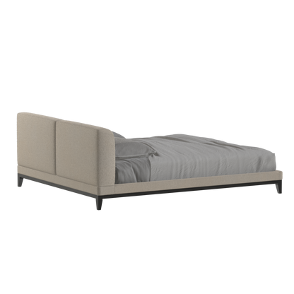Infinity Upholstered Double Bed with Elegant Headboard