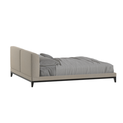 Infinity Upholstered Double Bed with Elegant Headboard