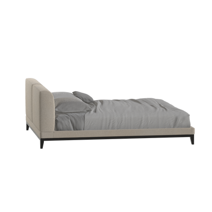 Infinity Upholstered Double Bed with Elegant Headboard