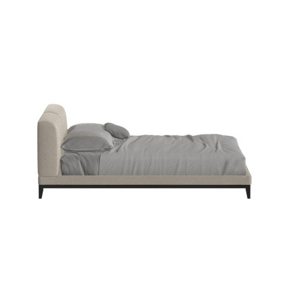 Infinity Upholstered Double Bed with Elegant Headboard