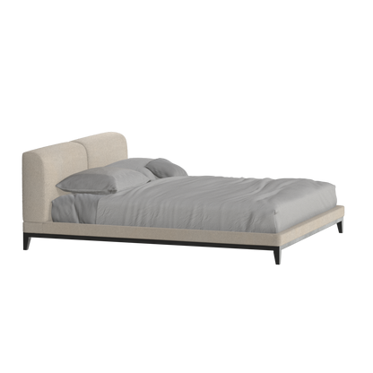 Infinity Upholstered Double Bed with Elegant Headboard