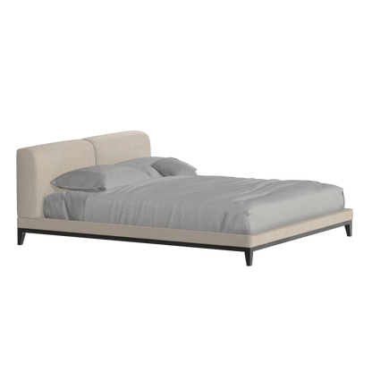 Infinity Upholstered Double Bed with Elegant Headboard