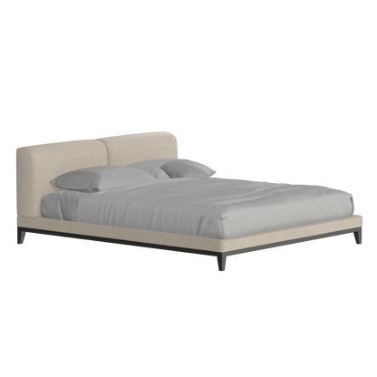 Infinity Upholstered Double Bed with Elegant Headboard