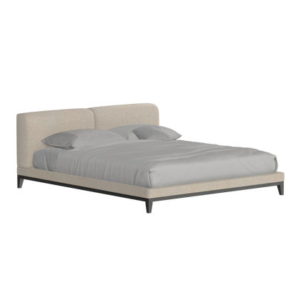 Infinity Upholstered Double Bed with Elegant Headboard