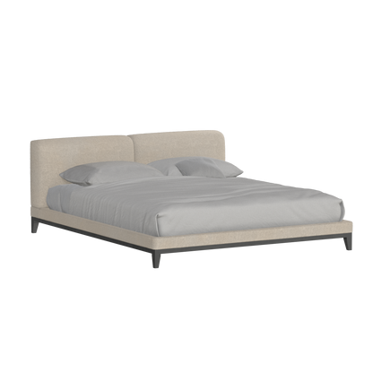 Infinity Upholstered Double Bed with Elegant Headboard