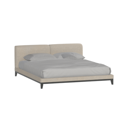 Infinity Upholstered Double Bed with Elegant Headboard