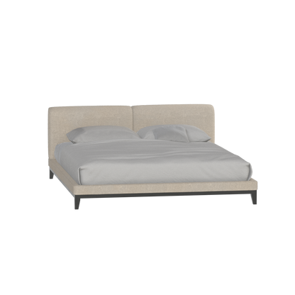 Infinity Upholstered Double Bed with Elegant Headboard