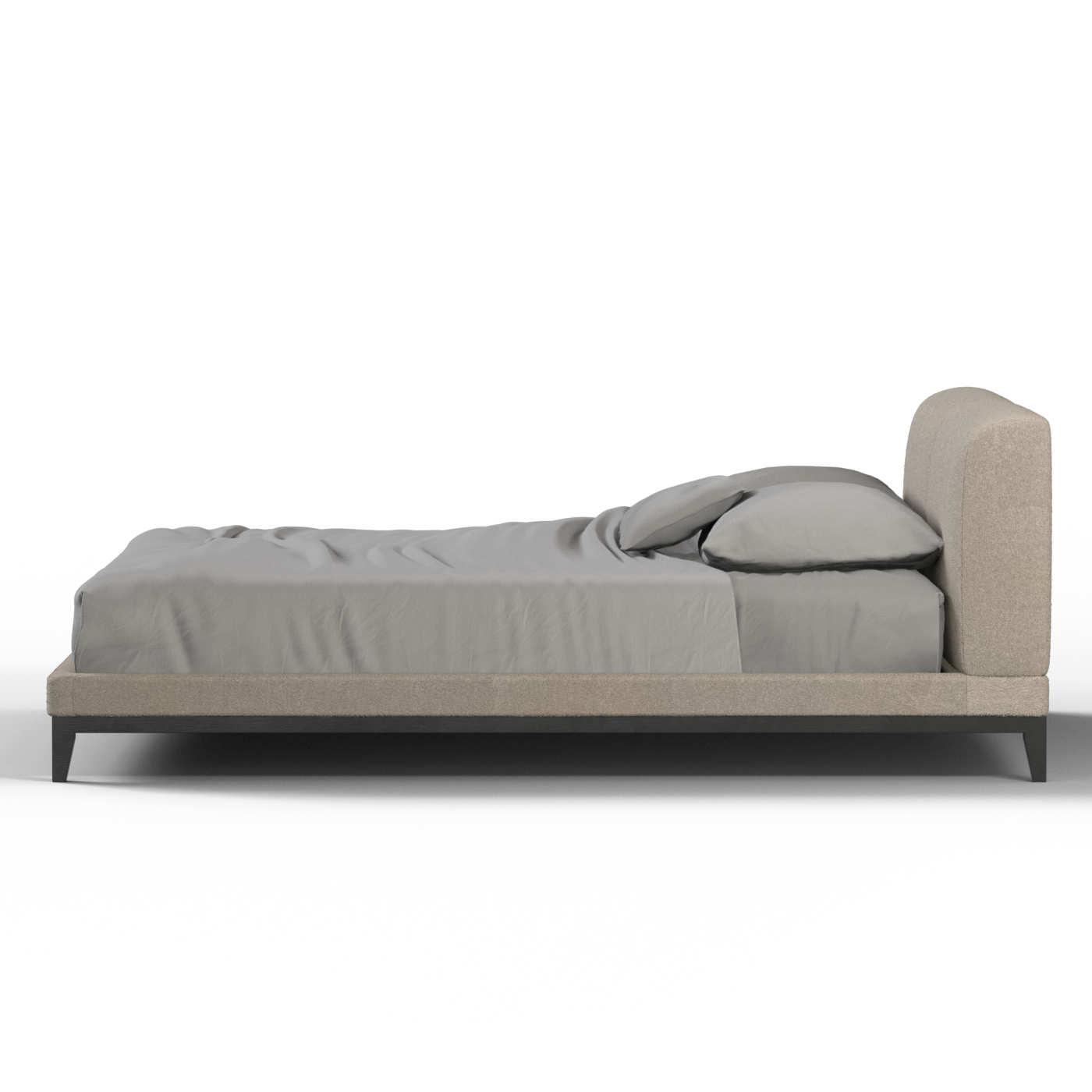 Infinity Upholstered Double Bed with Elegant Headboard