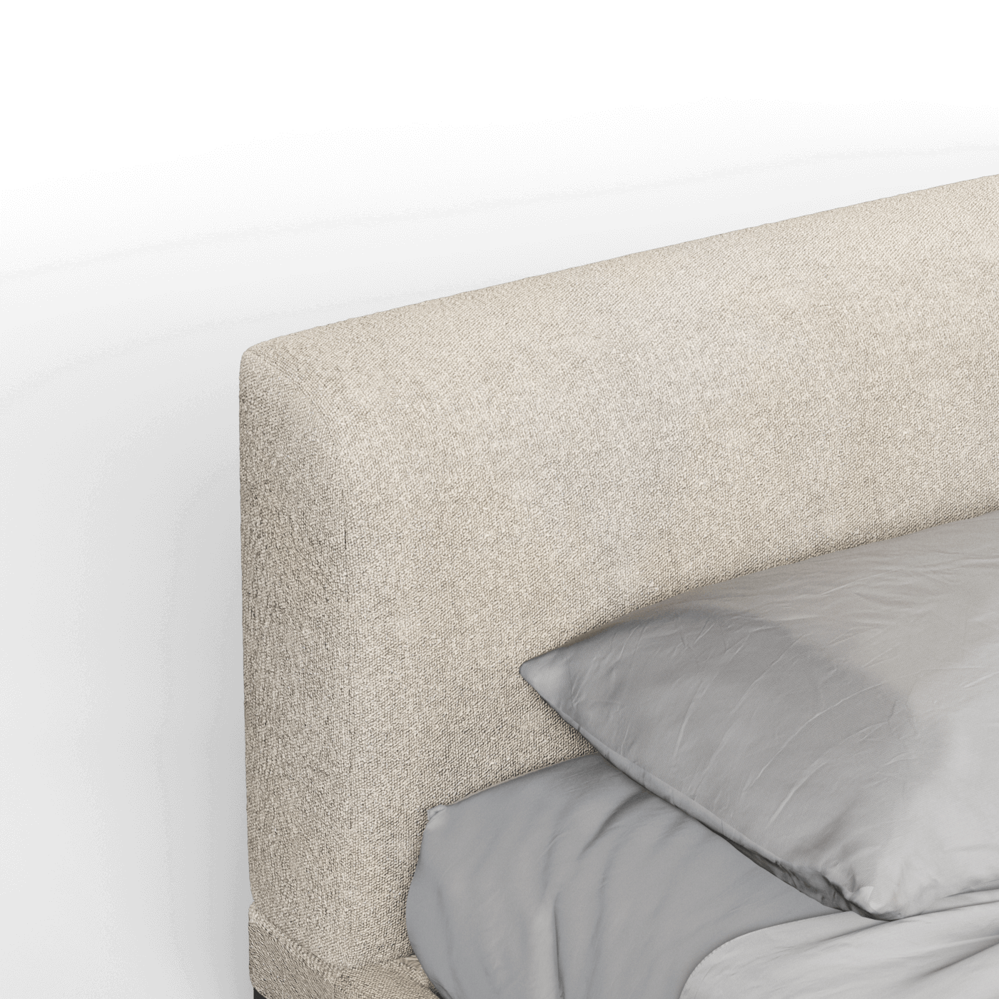 Infinity Upholstered Double Bed with Elegant Headboard