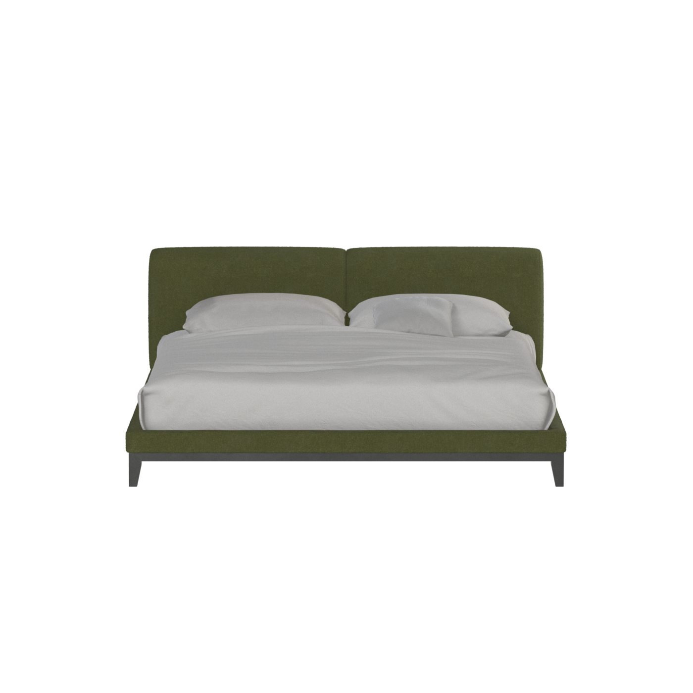 Infinity Upholstered Double Bed with Elegant Headboard