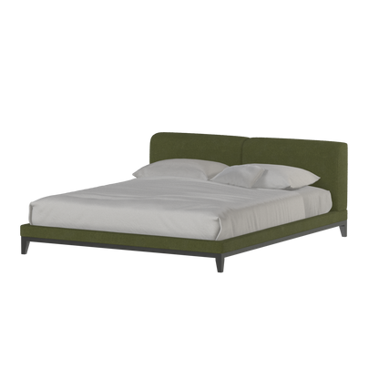 Infinity Upholstered Double Bed with Elegant Headboard