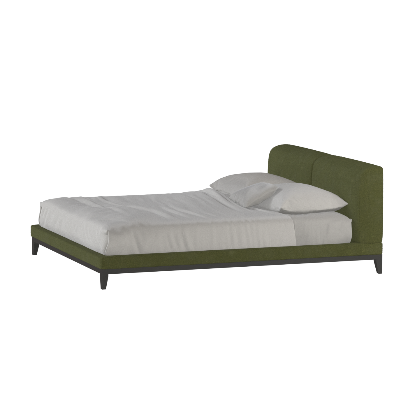 Infinity Upholstered Double Bed with Elegant Headboard