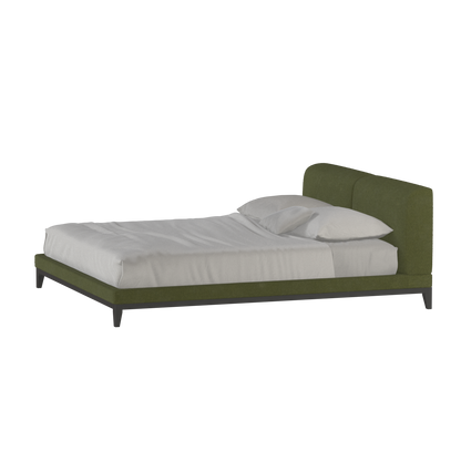 Infinity Upholstered Double Bed with Elegant Headboard