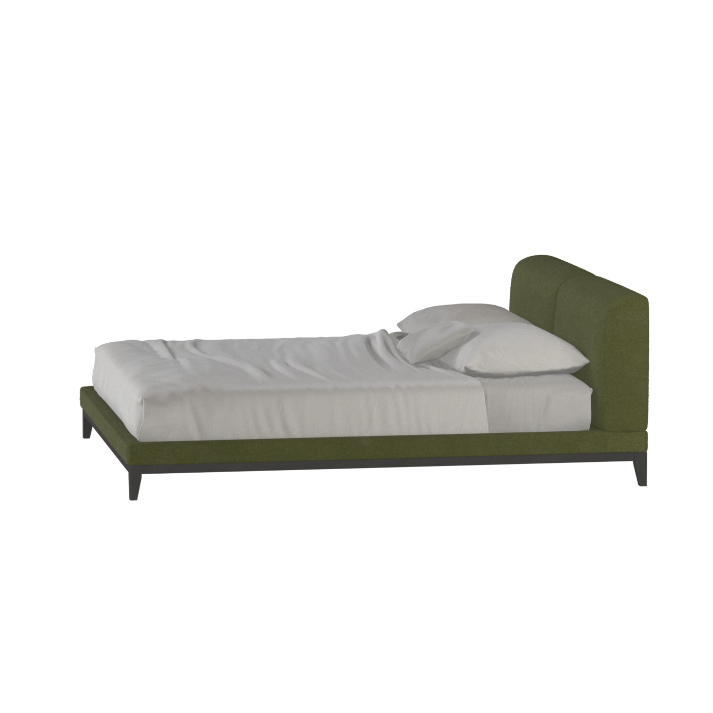 Infinity Upholstered Double Bed with Elegant Headboard