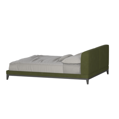 Infinity Upholstered Double Bed with Elegant Headboard