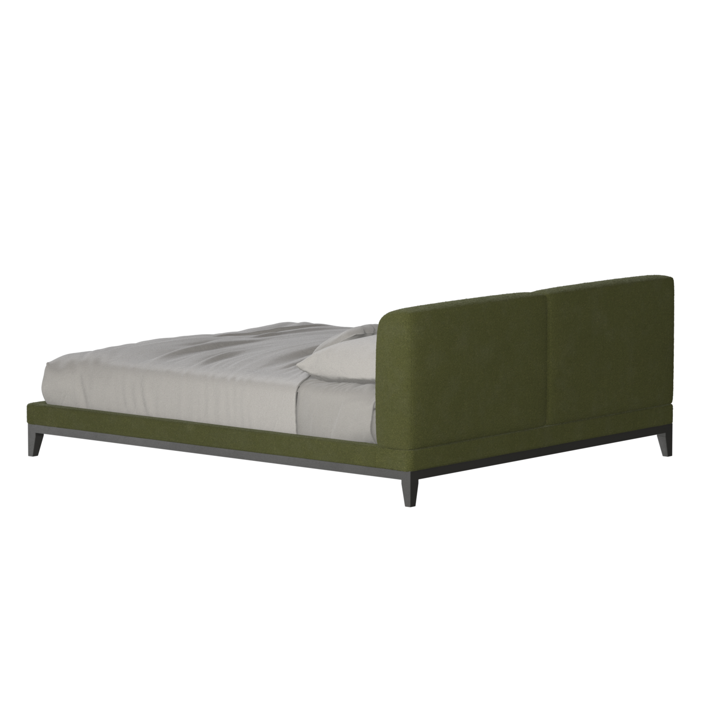 Infinity Upholstered Double Bed with Elegant Headboard