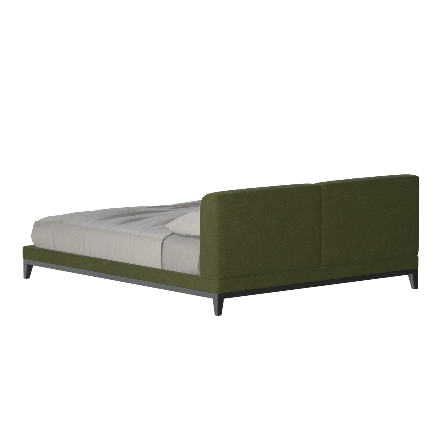 Infinity Upholstered Double Bed with Elegant Headboard