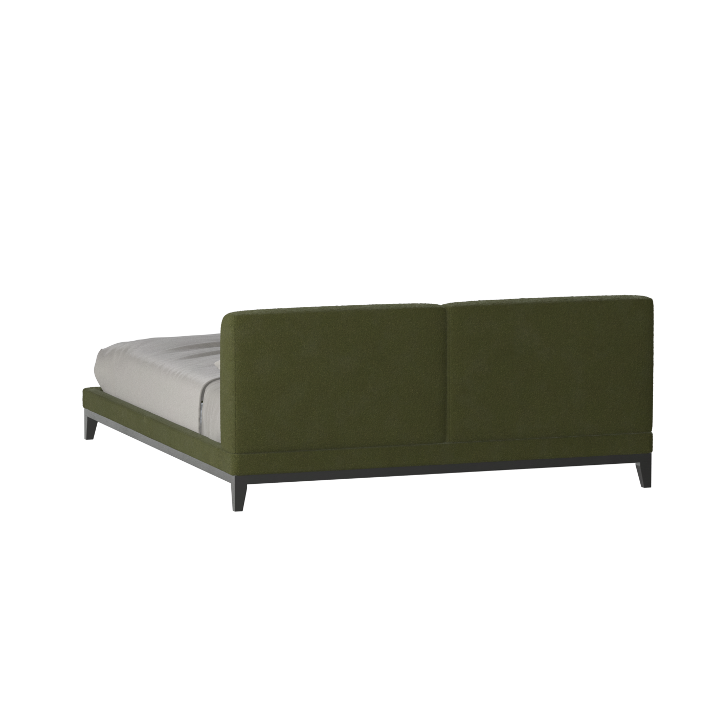 Infinity Upholstered Double Bed with Elegant Headboard