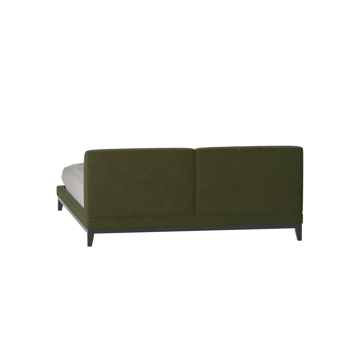 Infinity Upholstered Double Bed with Elegant Headboard