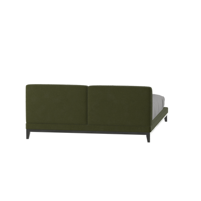 Infinity Upholstered Double Bed with Elegant Headboard