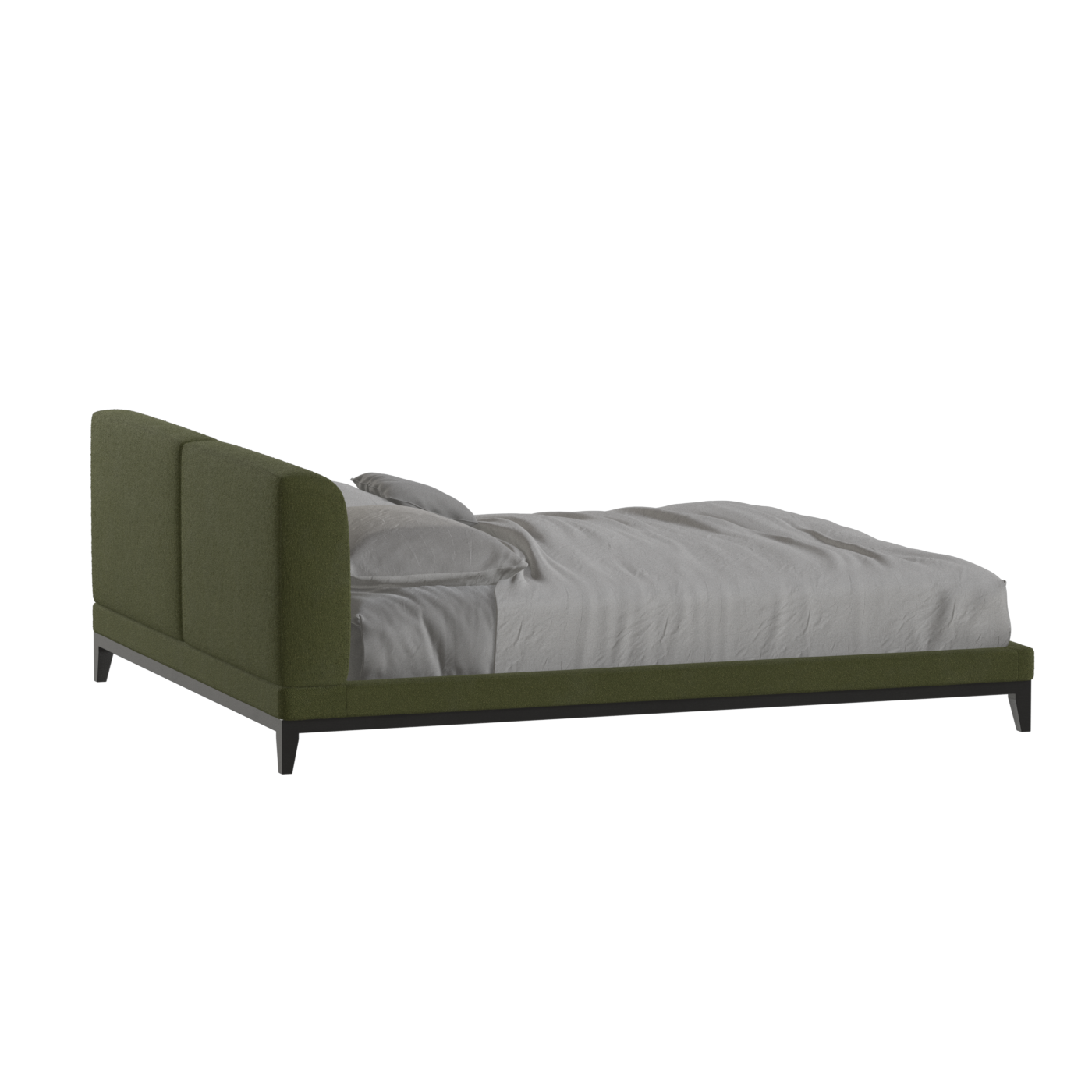 Infinity Upholstered Double Bed with Elegant Headboard