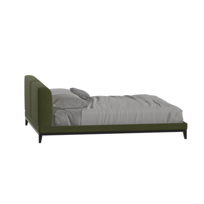 Infinity Upholstered Double Bed with Elegant Headboard