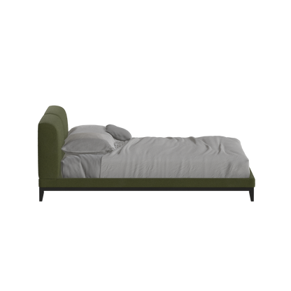 Infinity Upholstered Double Bed with Elegant Headboard