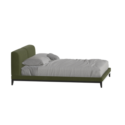 Infinity Upholstered Double Bed with Elegant Headboard