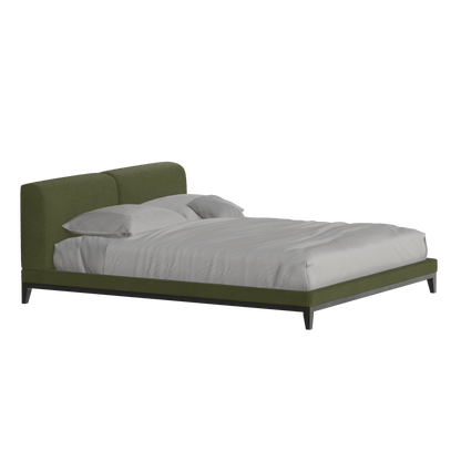 Infinity Upholstered Double Bed with Elegant Headboard
