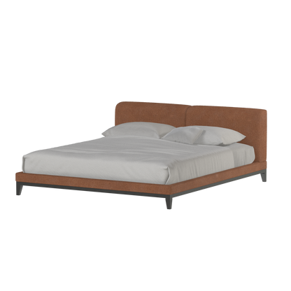 Infinity Upholstered Double Bed with Elegant Headboard