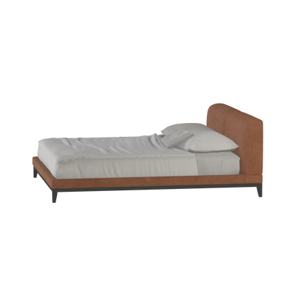Infinity Upholstered Double Bed with Elegant Headboard
