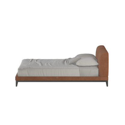 Infinity Upholstered Double Bed with Elegant Headboard