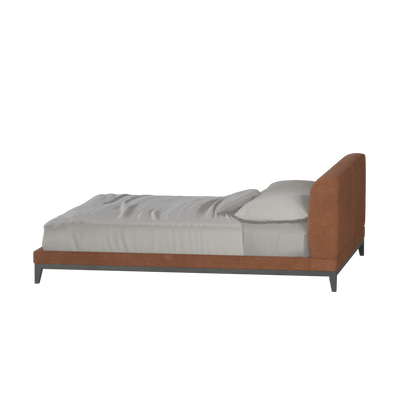 Infinity Upholstered Double Bed with Elegant Headboard