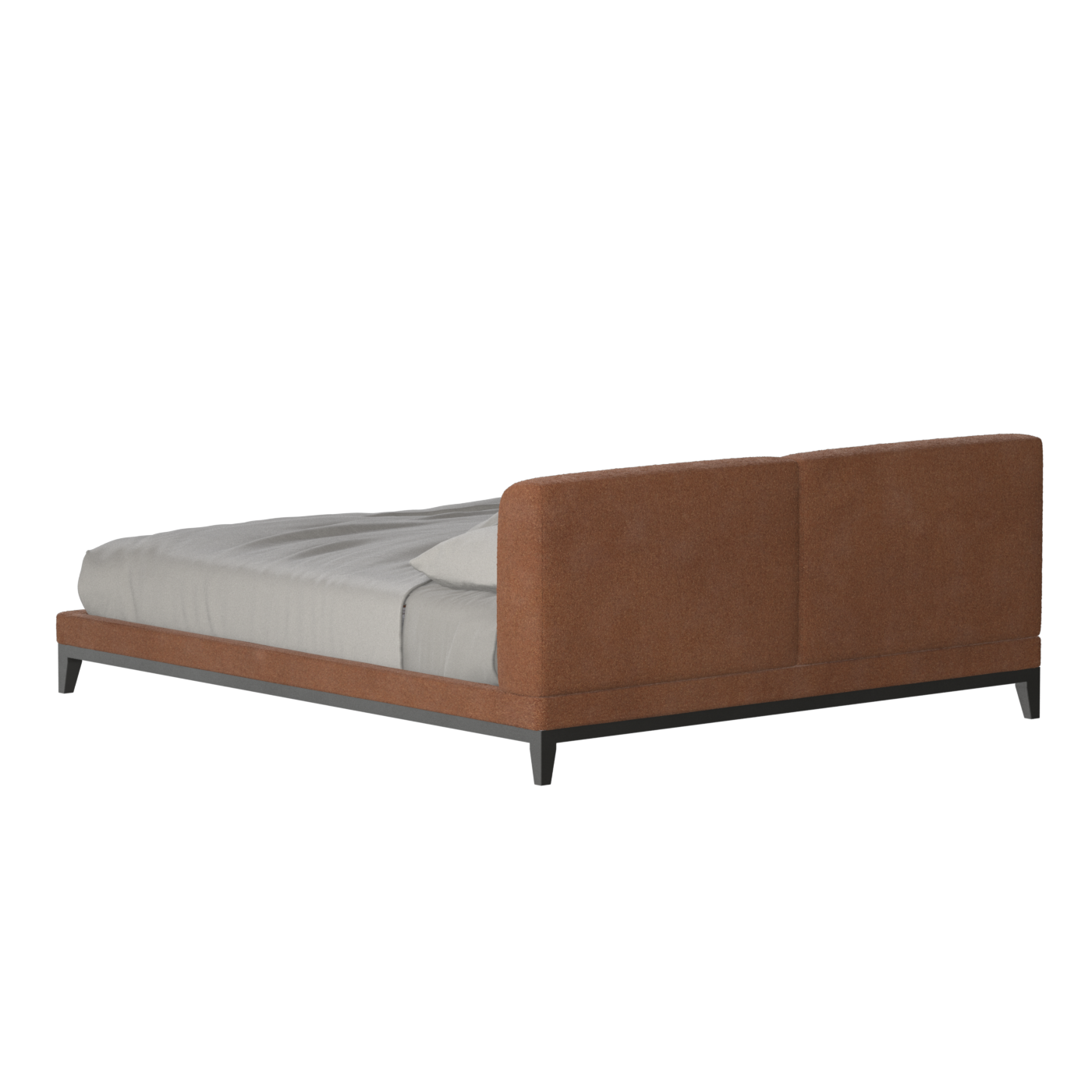 Infinity Upholstered Double Bed with Elegant Headboard