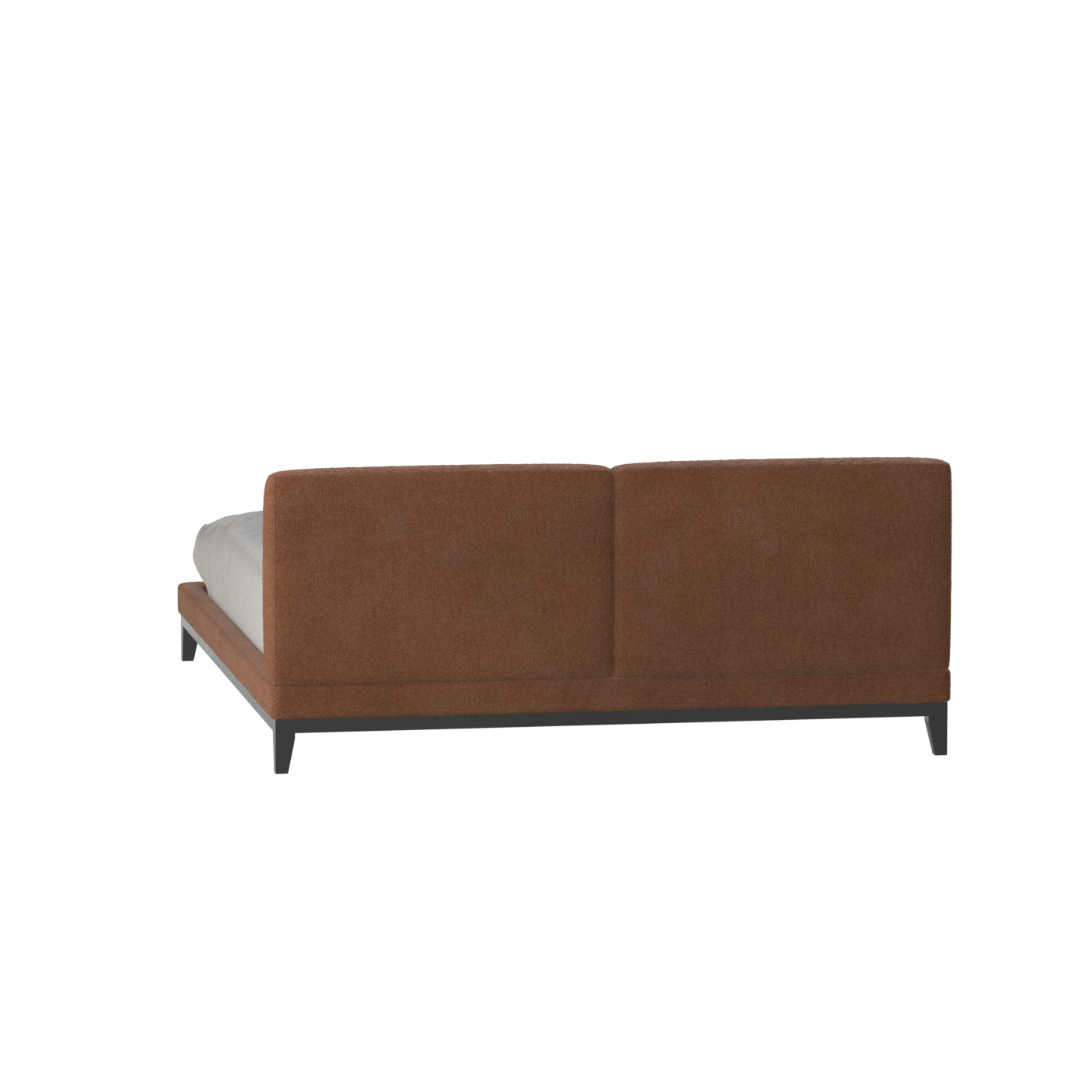 Infinity Upholstered Double Bed with Elegant Headboard