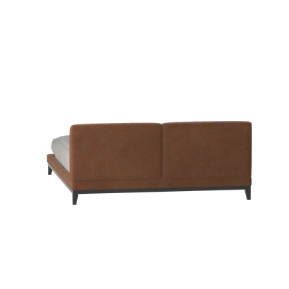 Infinity Upholstered Double Bed with Elegant Headboard