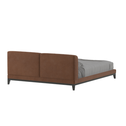 Infinity Upholstered Double Bed with Elegant Headboard